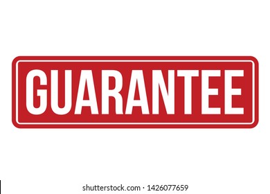 Guarantee Rubber Stamp. Red Guarantee Stamp Seal – Vector