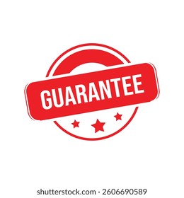 Guarantee Rubber Stamp. Red Guarantee Stamp Seal – Vector