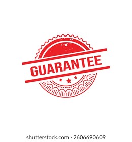 Guarantee Rubber Stamp. Red Guarantee Stamp Seal – Vector