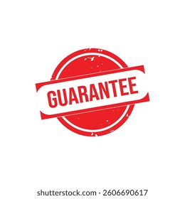 Guarantee Rubber Stamp. Red Guarantee Stamp Seal – Vector