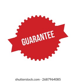 Gummistempel garantieren. Rotes Garantiestempelsiegel - Vektor,