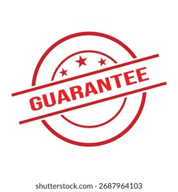 Guarantee Rubber Stamp. Red Guarantee Stamp Seal – Vector,