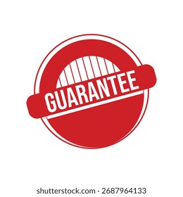 Gummistempel garantieren. Rotes Garantiestempelsiegel - Vektor,
