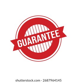Gummistempel garantieren. Rotes Garantiestempelsiegel - Vektor,