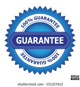 Guarantee rubber stamp sign.-eps10 vector