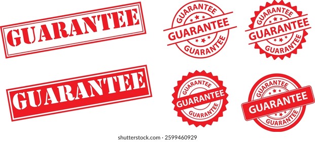 guarantee rubber stamps .stamp frame set square, circle, rectangle