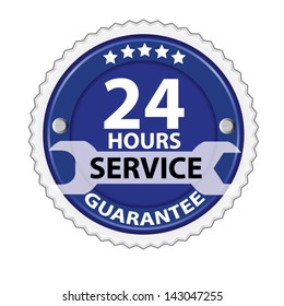Guarantee and service around the clock, 24 hours