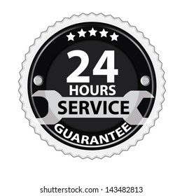 Guarantee and service around the clock, 24 hours