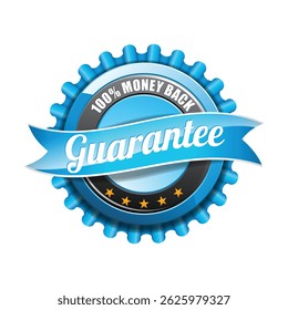Stempel met garantiebordlabel.