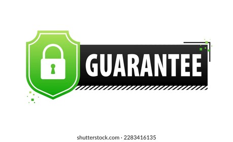 Guarantee sign. Quality assurance, Reliability and confidence in every purchase