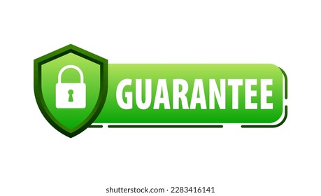Guarantee sign. Quality assurance, Reliability and confidence in every purchase