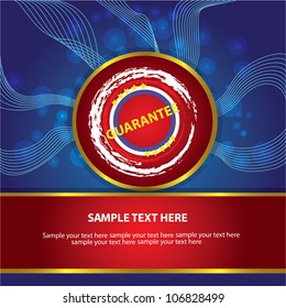 Guarantee sign,Vector