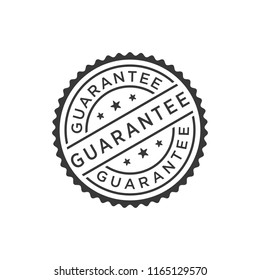 Guarantee stamp icon vector - Shutterstock ID 1165129570