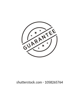 Guarantee stamp icon vector illustration