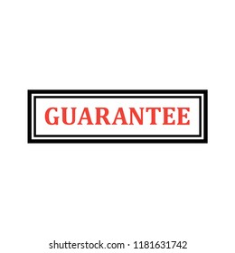 guarantee stamp isolated vector icon on white background