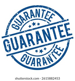 Guarantee Stamp – Round Grunge Seal Vector Badge