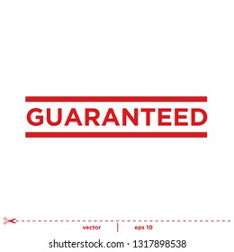 guarantee Stamp rubber ink logo template