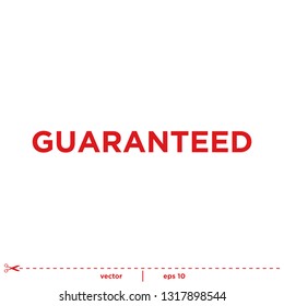 guarantee Stamp rubber ink logo template