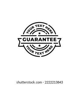 Guarantee stamp seal icon vector illustration