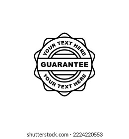 Guarantee stamp seal icon vector illustration