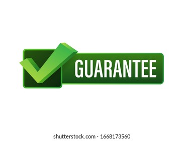 Guarantee stamp vector isolated on white background. Vector stock illustration.