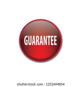 Guarantee vector button, web design element