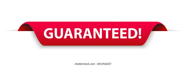 Guarantee Vector Illustration Banner Isolated On White Background.