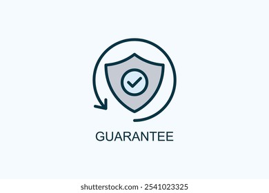 Garantía de Vector o logotipo de signo de ilustración de símbolo