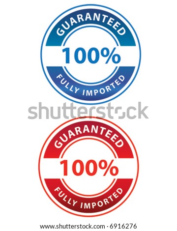 Guaranteed 100% Fully Imported Stamp