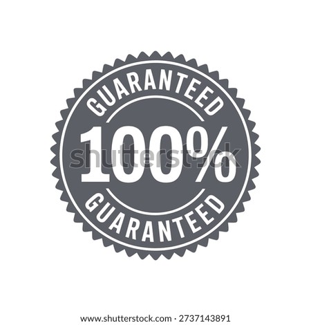 Guaranteed 100% Professional Seal - Quality Assurance and Trust Badge