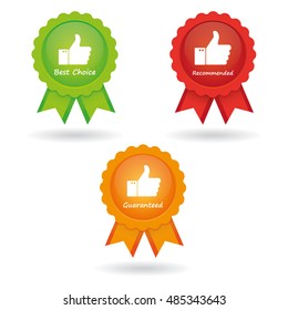 Guaranteed, best choice and recommended Labels