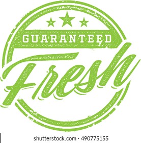 Guaranteed Fresh Product Stamp