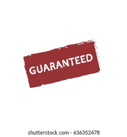 Guaranteed Grunge Scratched Stamp