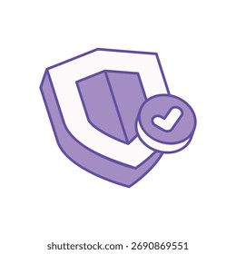 Icono garantizado Ilustración vectorial limpia y moderna