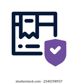 guaranteed icon. vector dual tone icon for your website, mobile, presentation, and logo design.