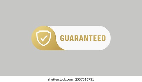 Guaranteed label vector isolated. 100% guaranteed Guaranteed Label Vector for product packaging. 100% Satisfaction Label Vector Isolated.