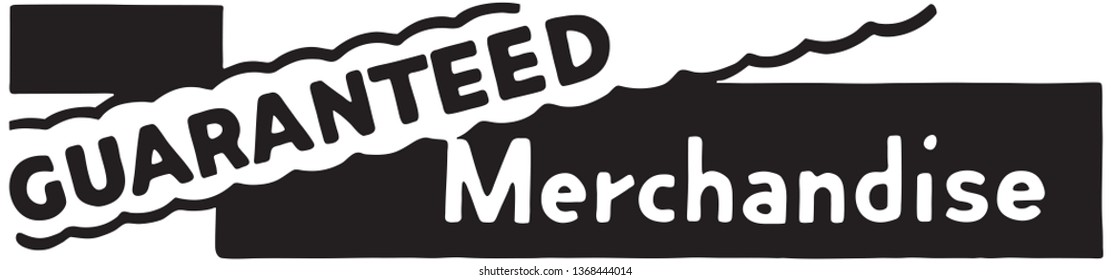 Guaranteed Merchandise - Retro Ad Art Banner