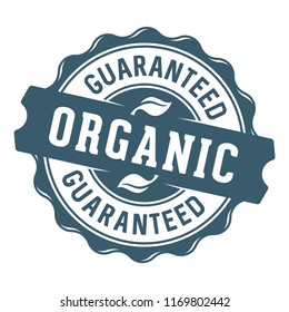 Guaranteed organic label/stamp