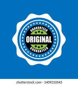 Guaranteed original product badges. Guaranteed original product emblem,label,sticker