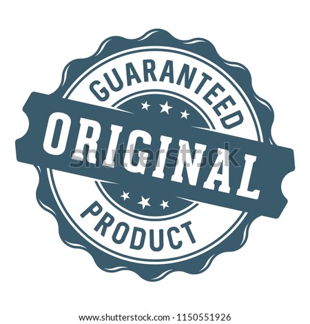 Guaranteed original product label
