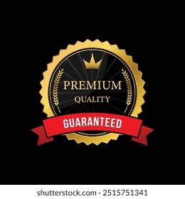 guaranteed premium quality product golden label design