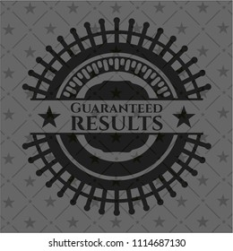 Guaranteed results dark badge