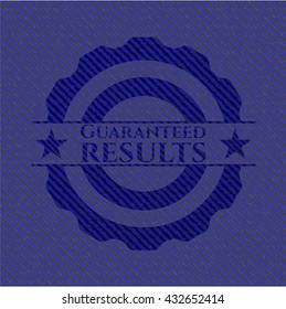 Guaranteed results with denim texture