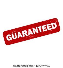 guaranteed - rubber stamp icon vector
