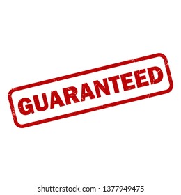 guaranteed - rubber stamp icon vector