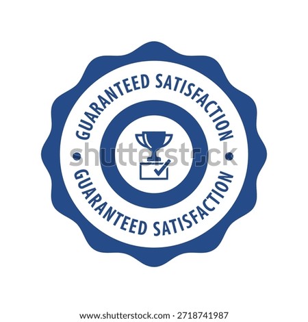 Guaranteed satisfaction seal badge design Vector