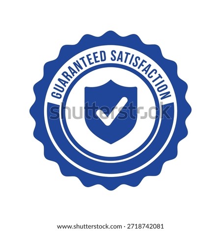 Guaranteed satisfaction seal badge design Vector