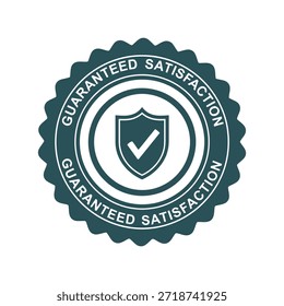 Vector de Ilustración vectorial de sello de satisfacción garantizado