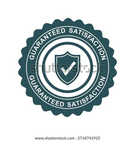 Guaranteed satisfaction seal vector illustration Vector