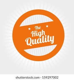 guaranteed  seal over gray background vector illustration